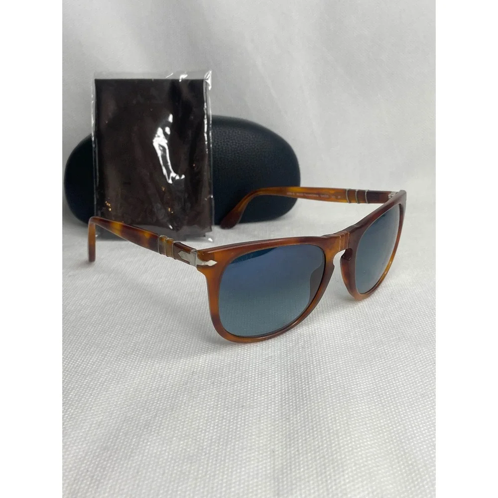 Persol Terra di Siena Polarized Sunglasses Handmade Italy Brown Cream 54[]20-145